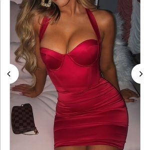 Perefect Red Mini Dress Sexy
